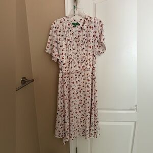 Dip White Floral Midi Dress